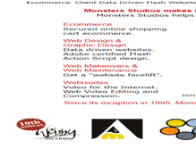 Tablet Screenshot of monstersstudios.com